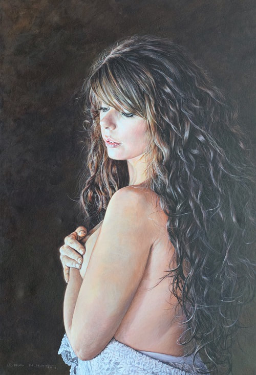 Auralie Nude Portrait Painting