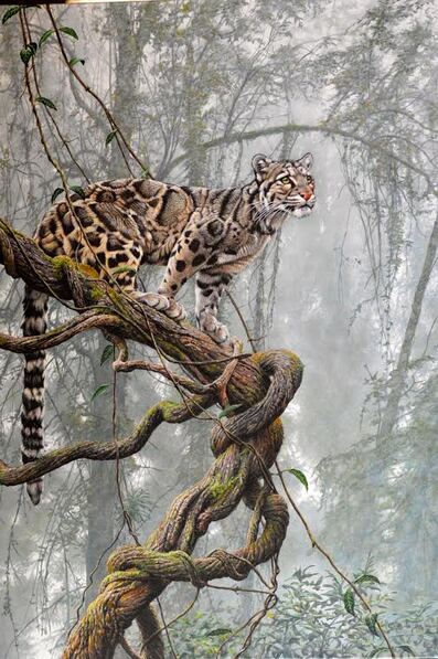 Clouded Leopard Skywalker Painting