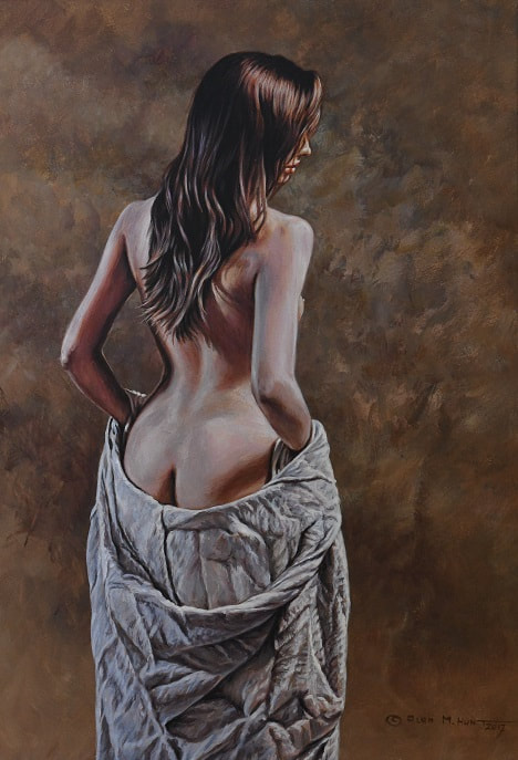 Rear Nude painting